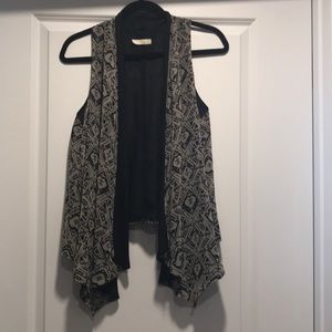 Black and Gray Lush Vest